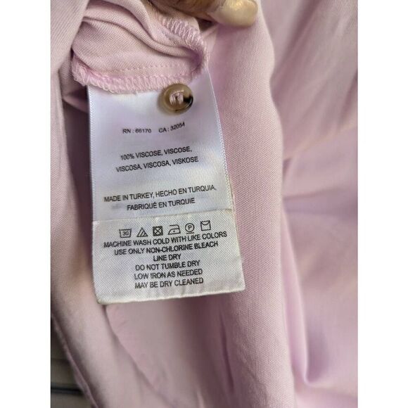 Anthropologie Maeve front tie lilac shirt XS - Picture 4 of 6